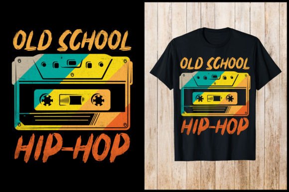 Download Old School Hip Hop Retro T-Shirt Design - Premium Bundle