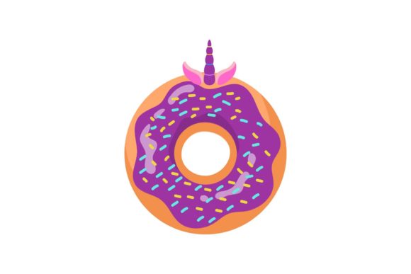 Download Unicorn Donut Taro Sweet Design - Sweet design Collection