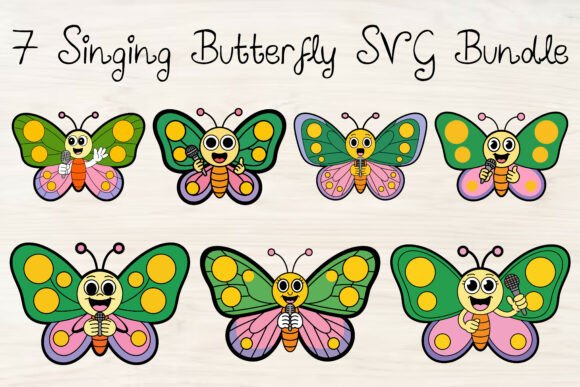 Download Singing Butterfly SVG Bundle - Premium Resources