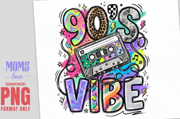 Download 90’S VIBE Retro Sublimation PNG - Premium Resources