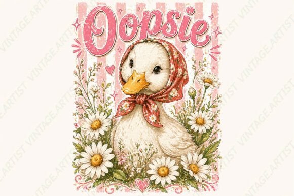 Download Cute Duck Daisy Vintage PNG - Vintage png Collection