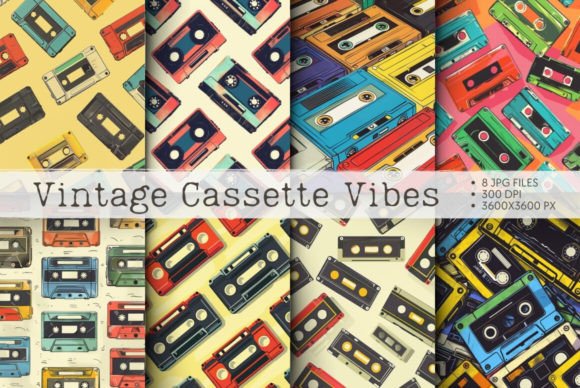 Download Vintage Cassette Vibes - Vintage cassette Collection