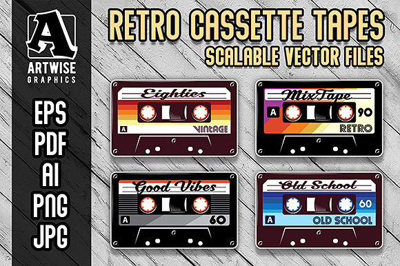 Download Retro Vintage Cassette Tapes - Vintage cassette Collection